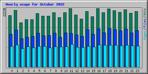 Hourly usage for October 2022