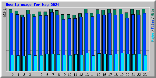 Hourly usage for May 2024